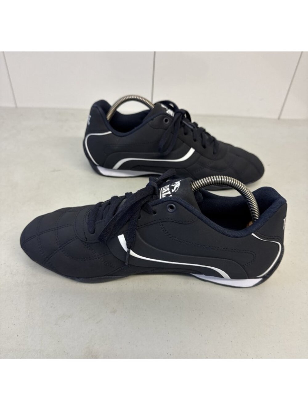Men s Lonsdale Camden Navy/White Leather Lace Up Trainers Size US 9 EU 43 - Picture 7 of 7